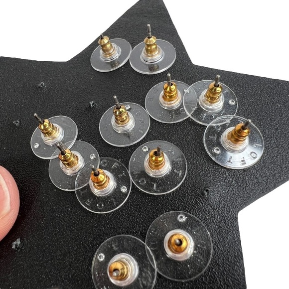 Lot of 10 Pairs of Hoops & Stud Pierced Earrings: LOFT AVON - Picture 5 of 15